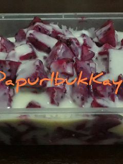 Foto resep 92 Salad Buah Naga Yogurt