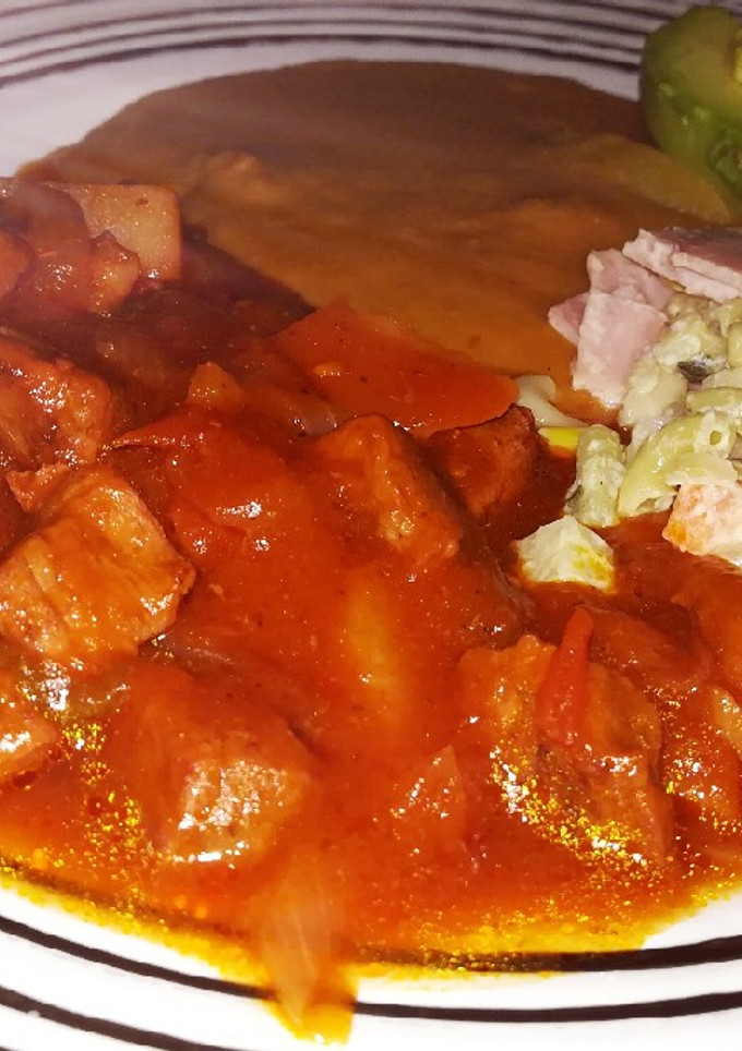 Una foto de Bistec Ranchero de Res