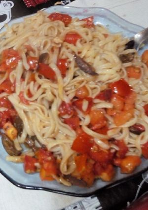Una foto de Spaghetti a la mediterránea