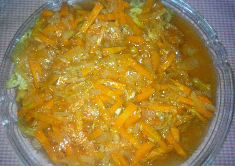 Asam Manis Telur Dadar Dg Baceman Bawang Putih