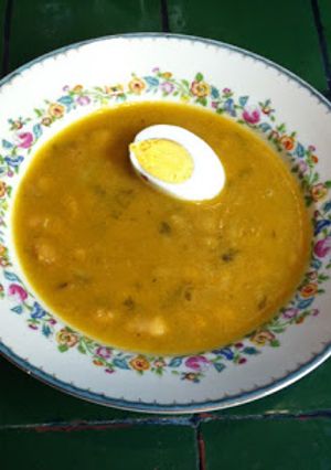 Una foto de Sopa de alubias del convento