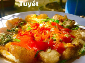 Hình của món Bột chiên làm từ cơm nguội.