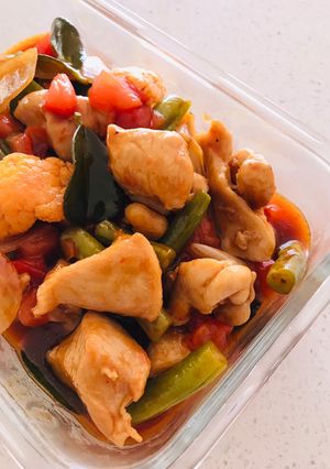 A picture of Chicken Paprik (Malaysians' Favorite).