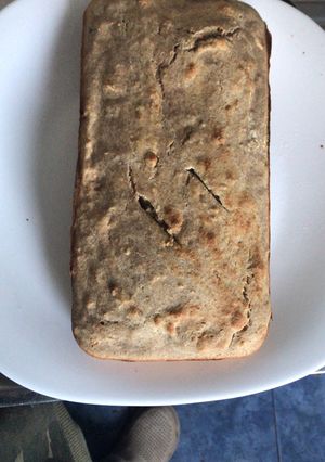 Una foto de Budín de banana y granola 🌱