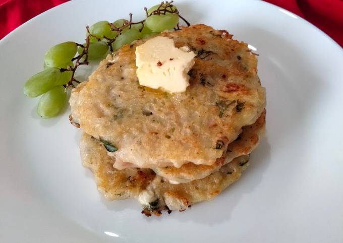 Paneer potato pancake