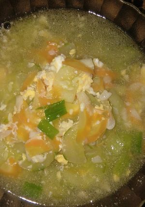 Foto resep Tumis timun telur