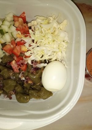 A picture of Beans dumplings (Dan wake).