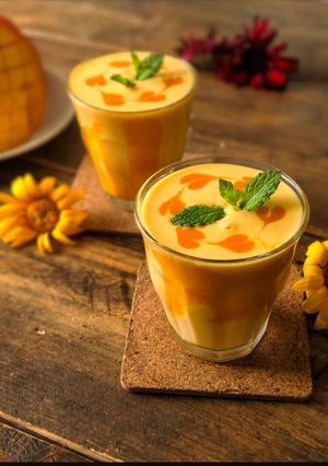 A picture of Creamy Mango Lassi.