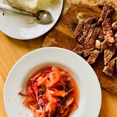 A picture of Swahili Salad - Kachumbari.