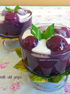 Foto resep Bubur Candil ubi ungu