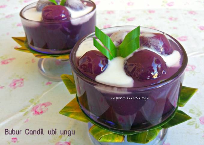 Bubur Candil ubi ungu