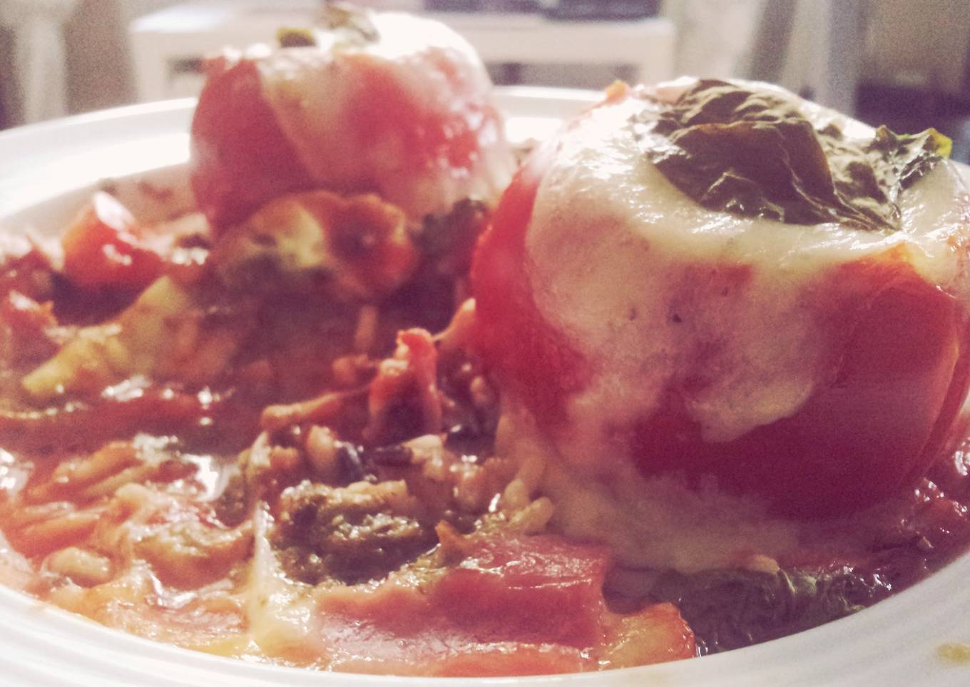 Katie's stuffed tomatoes