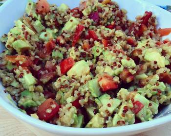 Fast Cooking Methods Bulgur  Quinoa Salad Home Style