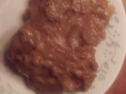 A picture of ground beef and cream mushroom