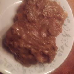 A picture of Crock pot salisbury steak.