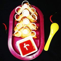 A picture of Potato pan fry sandwich.
