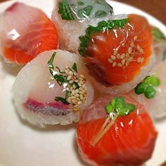 A picture of Doll Festival Cute Sushi Balls.