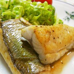 A picture of Butter-Roasted Sea Bass.