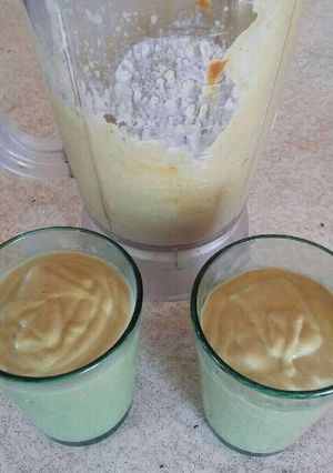 Una foto de Licuado de palta y dulce de leche