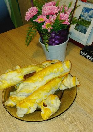 Pudingos töltött csavart rudacska recept fotója