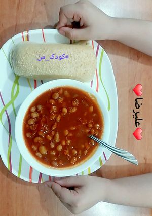 عکسی از دستور خوراک لوبیا علیرضا پز👦