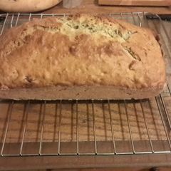 A picture of banana nut bread.