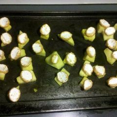 A picture of Coconut marshmallow covered pineapples.