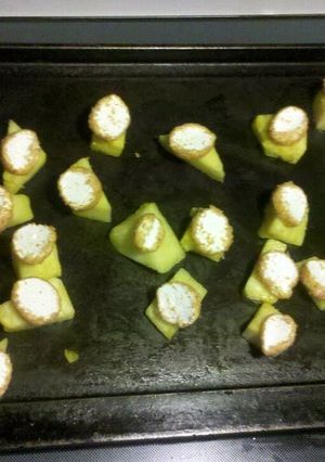 A picture of Coconut marshmallow covered pineapples.