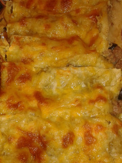 A picture of Beef Enchiladas.