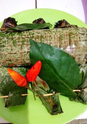 Foto resep Nasi bakar cumi asin
