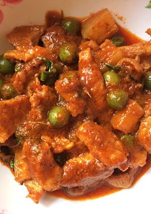 รูปของ หมูสามชั้นผัดพริกแกง