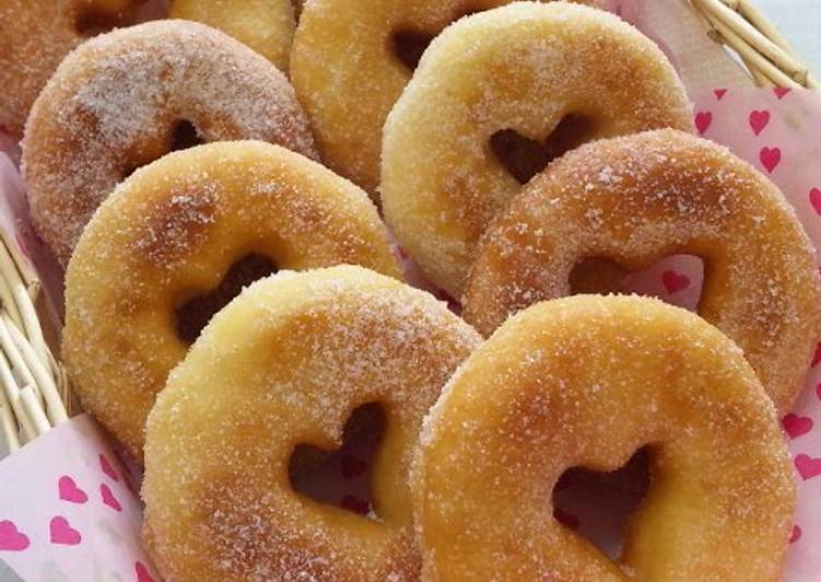 Easy in a Bread Maker Heart-shaped Doughnuts