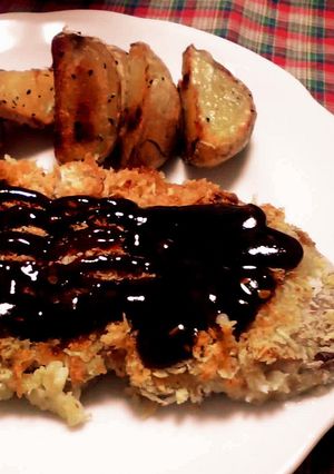 A picture of Simple! Egg-Free, Oven-Baked Tonkatsu.