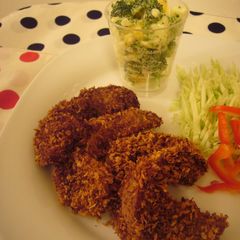 A picture of Macrobiotic Non-Fried Kurumabu Cutlet.
