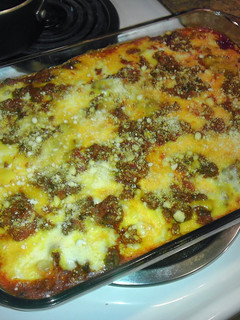 A picture of KickAss Lasagna.