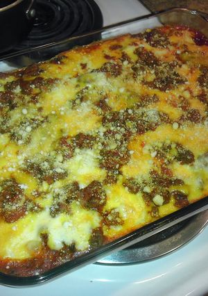 A picture of KickAss Lasagna.