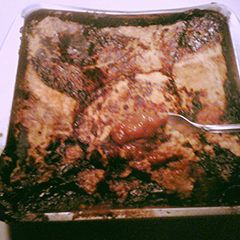 A picture of Peanut Butter and Hot Fudge Gooey Cake.