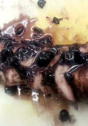 A picture of Blueberry Pork Tenderloin.