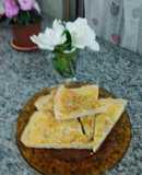 Tarta de cebolla, queso y aceitunas