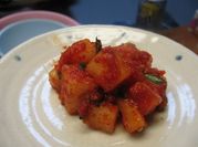 A picture of radish kimchi