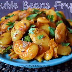Easy double beans fry (lima beans fry) A picture of Easy double beans fry (lima beans fry).