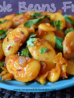A picture of Easy double beans fry (lima beans fry).