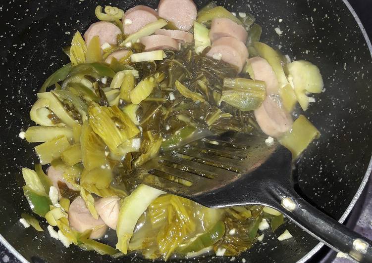 Cara Gampang Menyiapkan Sayur Asin enak, Enak Banget