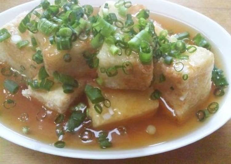 Recipe of Super Quick Homemade Made from Okara! Agedashi Tofu Style