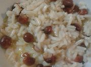 A picture of rice and peas