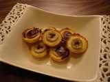 banana custard tarts