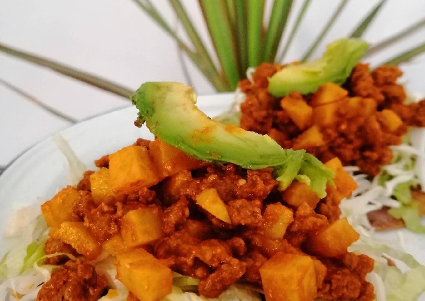 Tostadas de picadillo