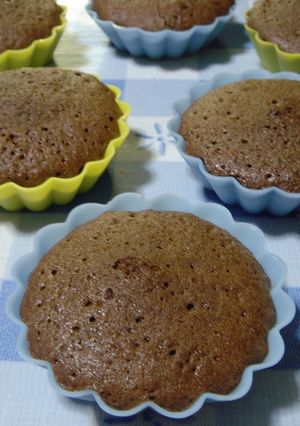 A picture of Salted Chocolate Cakes Delicious with Konbucha.