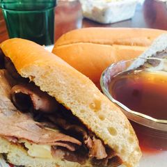 A picture of French Dip Sandwiches.