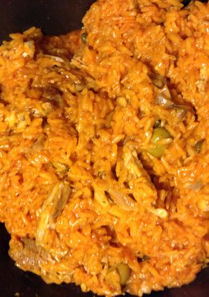 A picture of Arroz Con Pollo (Chicken And Rice).